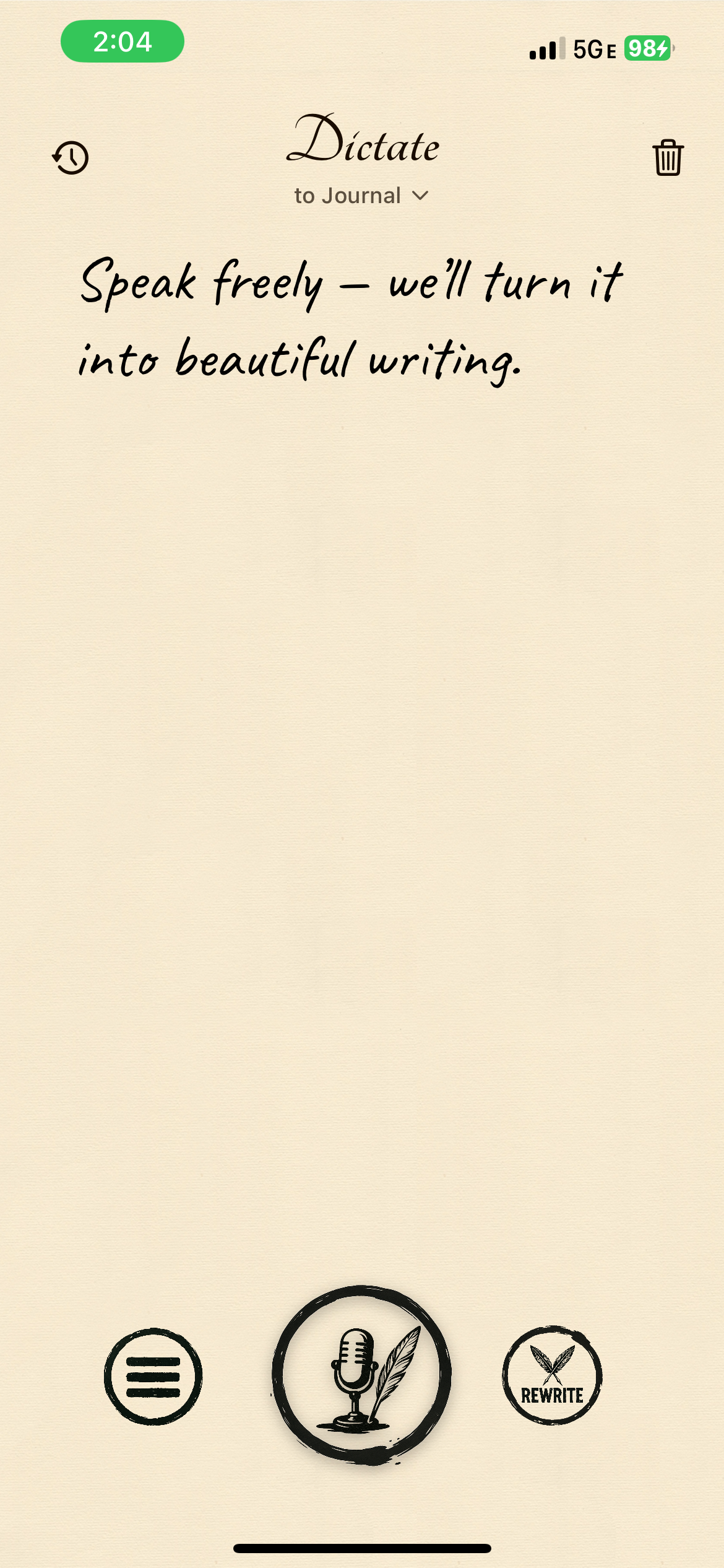 Voice Recording Interface